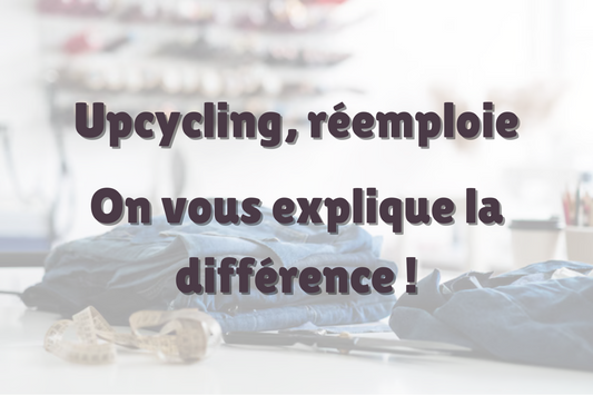 différence entre upcycling de produits finis et réemploi de chutes de tissus dormants par binette marque française sacs banane et accessoires upcyclés