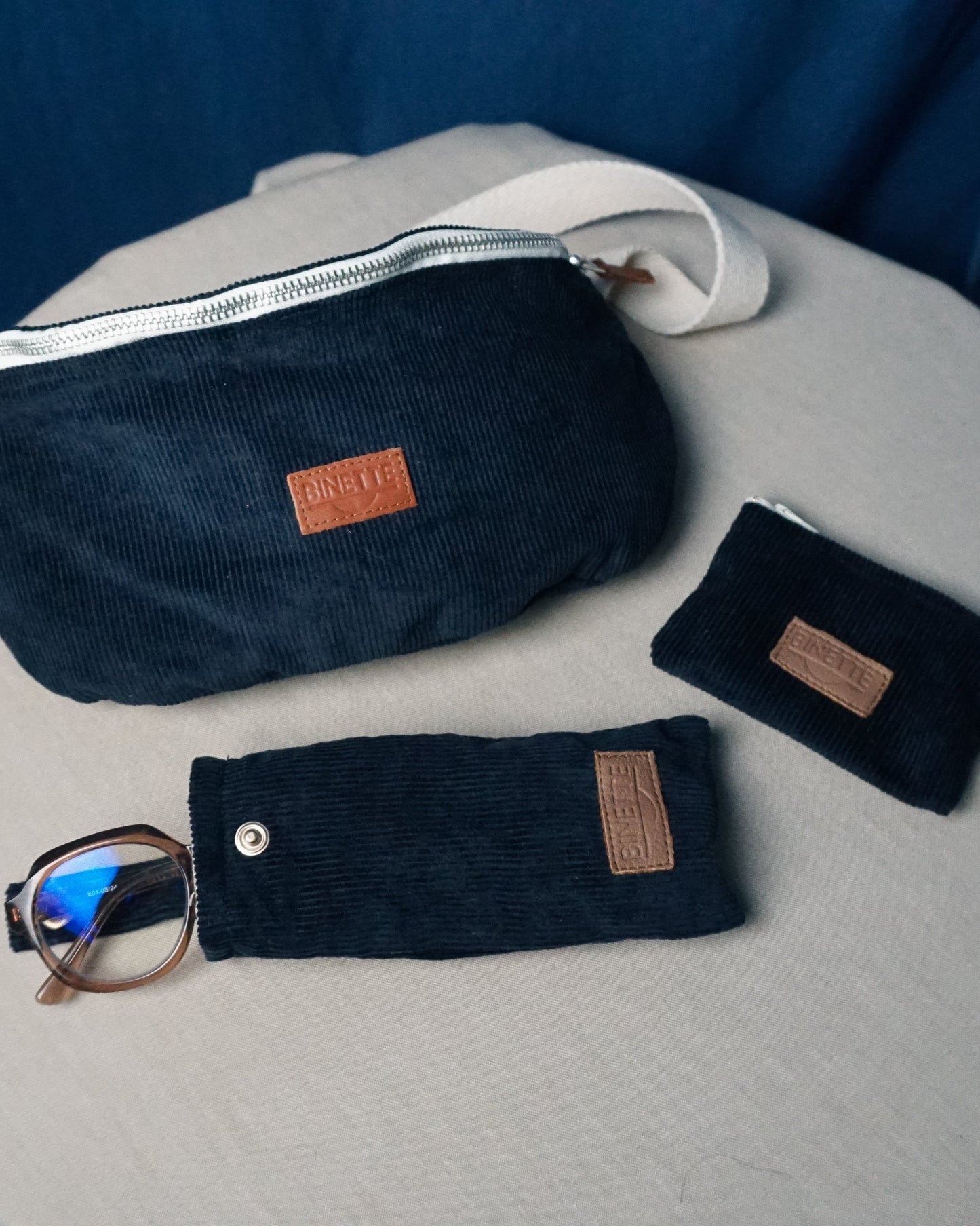 Pack Londres velours côtelé bleu marine