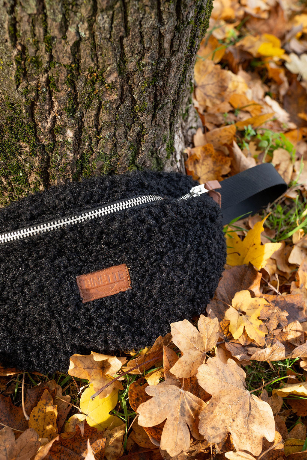 Sac banane Binette L Amsterdam - Molleton noir 🚲