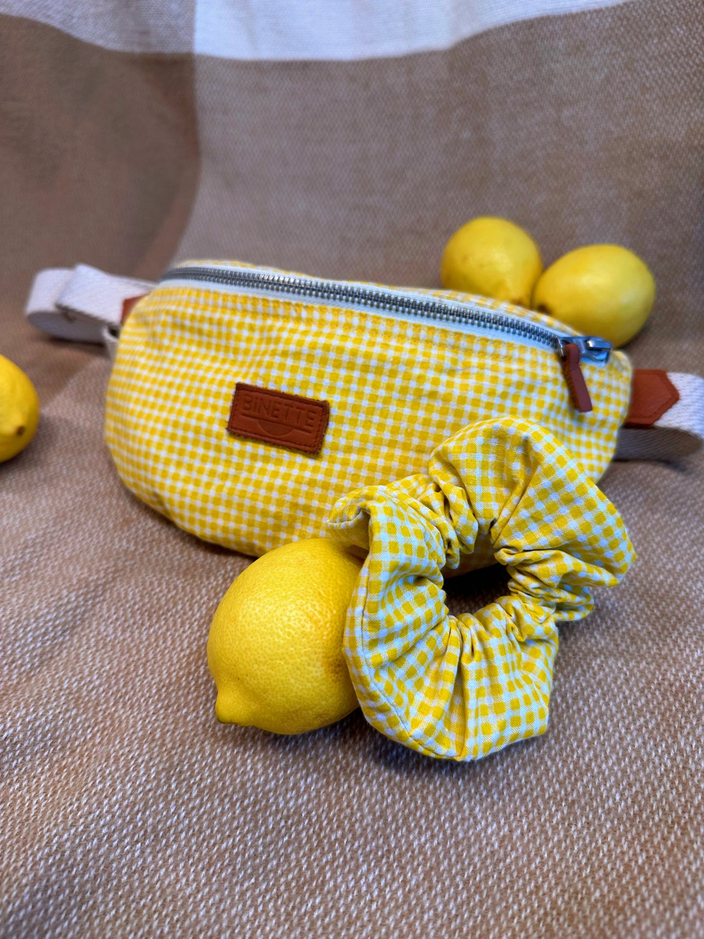 Pack citron : le sac banane Binette et son chouchou
