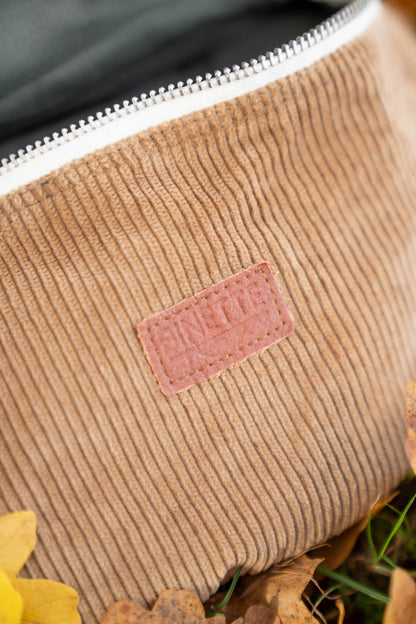 Sac banane Binette - velours côtelé marron claire 🤎