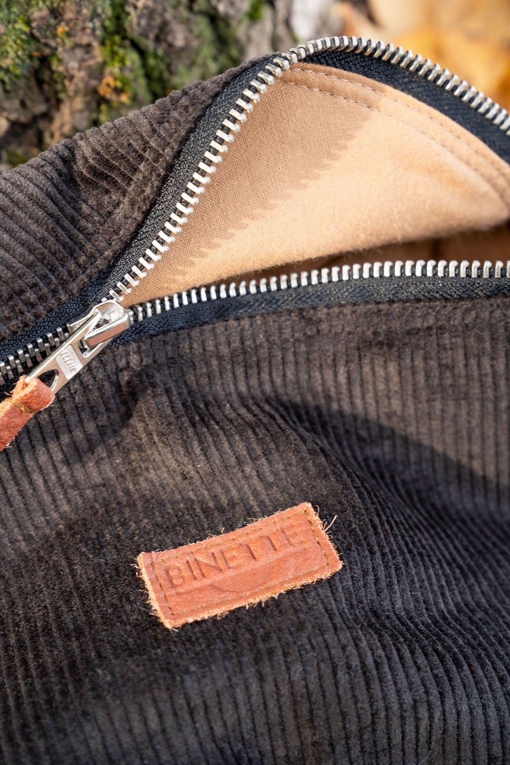 Sac banane Binette - Velours côtelé noir 🖤