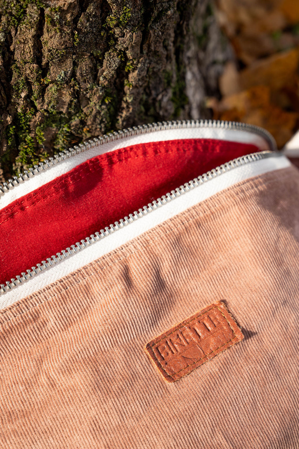 Sac banane Binette - Velours côtelé rose claire 💓