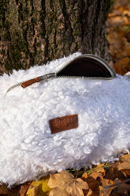Snowball Fanny pack - White Fleece ❄️