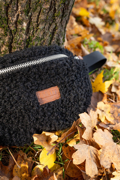 Sac banane Binette L Amsterdam - Molleton noir 🚲