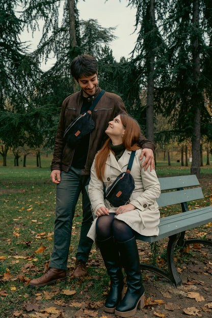 Sac banane Binette - Velours côtelé noir 🖤