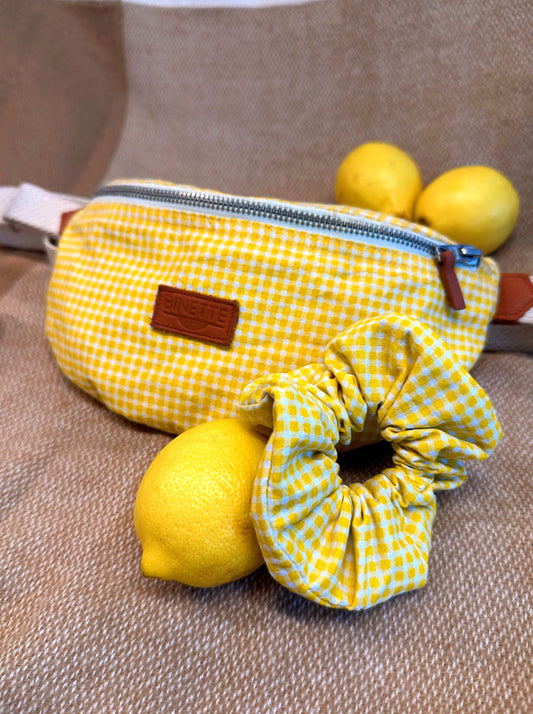 Pack citron : le sac banane Binette et son chouchou
